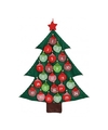 Kerstboom adventskalender vilt kerstversiering 95 cm