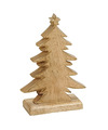 Kerstdecoratie houten kerstbomen-kerstboompjes 20 cm