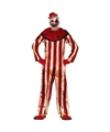 Killer clown Halloween verkleed kostuum rood-wit voor heren