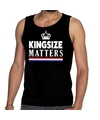 Kingsize matters singlet zwart voor heren