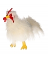 Knuffel witte kip van 36 cm