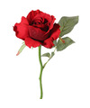 Kunstbloem roos Alice de luxe rood 30 cm kunststof steel decoratie