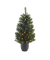 Kunstboom-kunst kerstboom met verlichting 120 cm