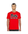La Casa de Papel masker inclusief rood Bella Ciao t-shirt voor heren