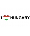 Landen sticker I Love Hungary