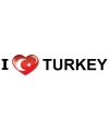 Landen sticker I Love Turkije