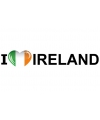 Landen vlag sticker I Love Ireland