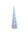 LED piramide kerstboom H39 cm wit kunststof kerstverlichting