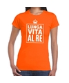 Lunga vita al Re Italiaans shirt oranje dames