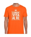 Lunga vita al Re Italiaans shirt oranje heren