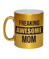 Mama-moeder cadeau mok goud-freaking awesome mom verjaardag-Moederdag