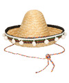 Mexicaanse sombrero stro voor kinderen 25 cm