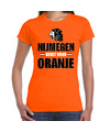 Oranje EK- WK fan shirt-kleding Nijmegen brult voor oranje voor dames