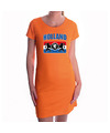 Oranje fan dress-kleding Holland met een Nederlands wapen EK- WK voor dames