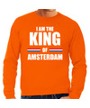 Oranje I am the King of Amsterdam sweater Koningsdag truien voor heren