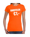 Oranje knuffelen 1 euro shirtje Koningsdag t-shirt voor dames