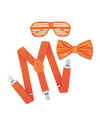 Oranje-Koningsdag supporters verkleed set bril-bretels-vlinderdas