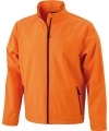 Oranje polyester heren wind jasje