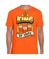 Oranje verkleed t-shirt Koningsdag king of shots heren