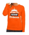 Oranje You know i am a fucking princess sweater dames