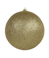 Othmar Decorations Grote decoratie kerstbal goud glitters 18 cm kunststof