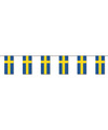Papieren vlaggenlijn Zweden landen decoratie