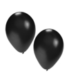 Party ballonnen 15x stuks zwart 27 cm