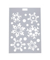 Peha kerst raamsjabloon raamversiering- sneeuwvlokken- 21 x 30 cm