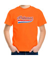 Princess- Prinses sierlijke wimpel t-shirt oranje voor kinderen EK-WK Koningsdag shirts