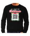 QR code kersttrui Geen Kut kerst muziek heren zwart Bellatio Christmas sweaters