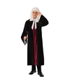 Rechters-advocaten verkleedkleding toga-tabbaard zwart met rood voor volwassenen