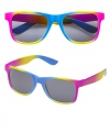 Regenboog retro thema fun verkleed bril-zonnebril