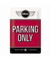 Rood muurbordje Mini parking only