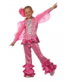 Roze disco kostuum voor meiden