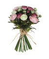 Roze-wit Ranunculus ranonkel kunstbloemen 35 cm decoratie