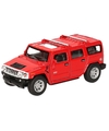 Schaalmodel Hummer H2 SUV rood 12,5 cm