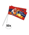 Sint Nicolaas zwaaivlaggetjes 50 stuks