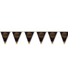 Suikerfeest-offerfeest versiering metallic vlaggenlijn zwart-goud 6 meter
