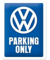 Tinnen plaatje Volkswagen parking 15 x 20 cm