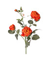 Top Art Kunstbloem roos Ariana oranje 73 cm kunststof steel decoratie bloemen