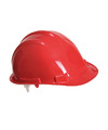 Veiligheidshelm-bouwhelm hoofdbescherming rood verstelbaar 55-62 cm