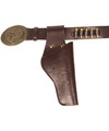 Verkleed cowboy holster voor 1 revolver-pistool voor volwassenen