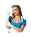 Verkleed party handschoenen voor dames polyester wit one size kort model