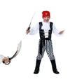 Verkleed piraten outfit voor kinderen maat S met zwaard