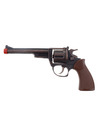 Verkleed speelgoed revolver-pistool metaal 8 schots