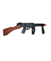 Verkleed speelgoed wapens gangsters machinepistool zwart 50 cm