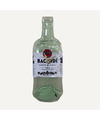Wandklok Bacardi superior rum fles transparant 10,5 x 29,5 cm
