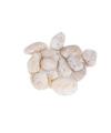 Wit-beige decoratie-hobby stenen-kiezelstenen 350 gram