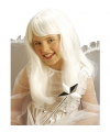 Witte engel-prinses pruik voor meisjes
