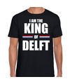 Zwart I am the King of Delft t-shirt Koningsdag shirt voor heren